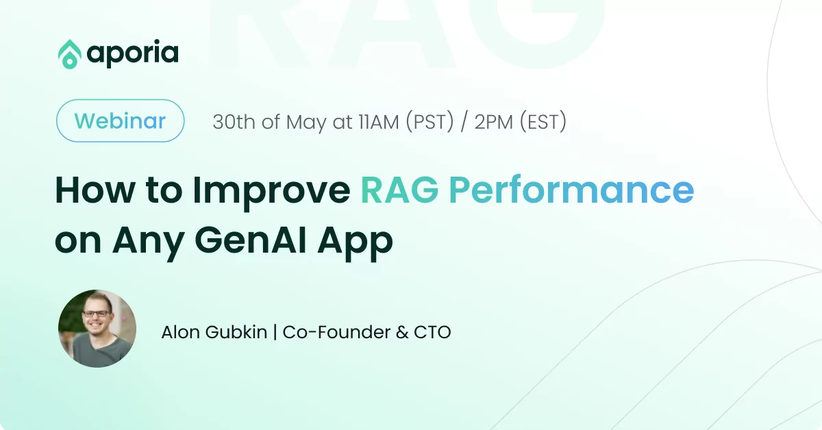 Webinar with Alon Gubkin, Co-Founder & CTO at Aporia