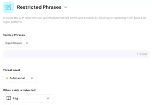 restricted phrases